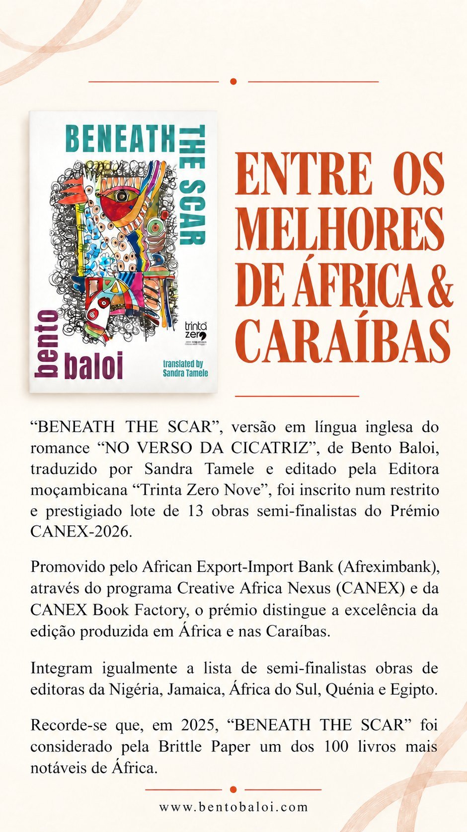 Cartaz &mdash; Beneath the Scar entre os semi-finalistas do Pr&eacute;mio CANEX 2026