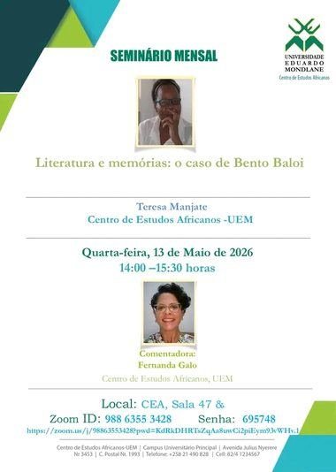 Poster Seminário Teresa Manjate